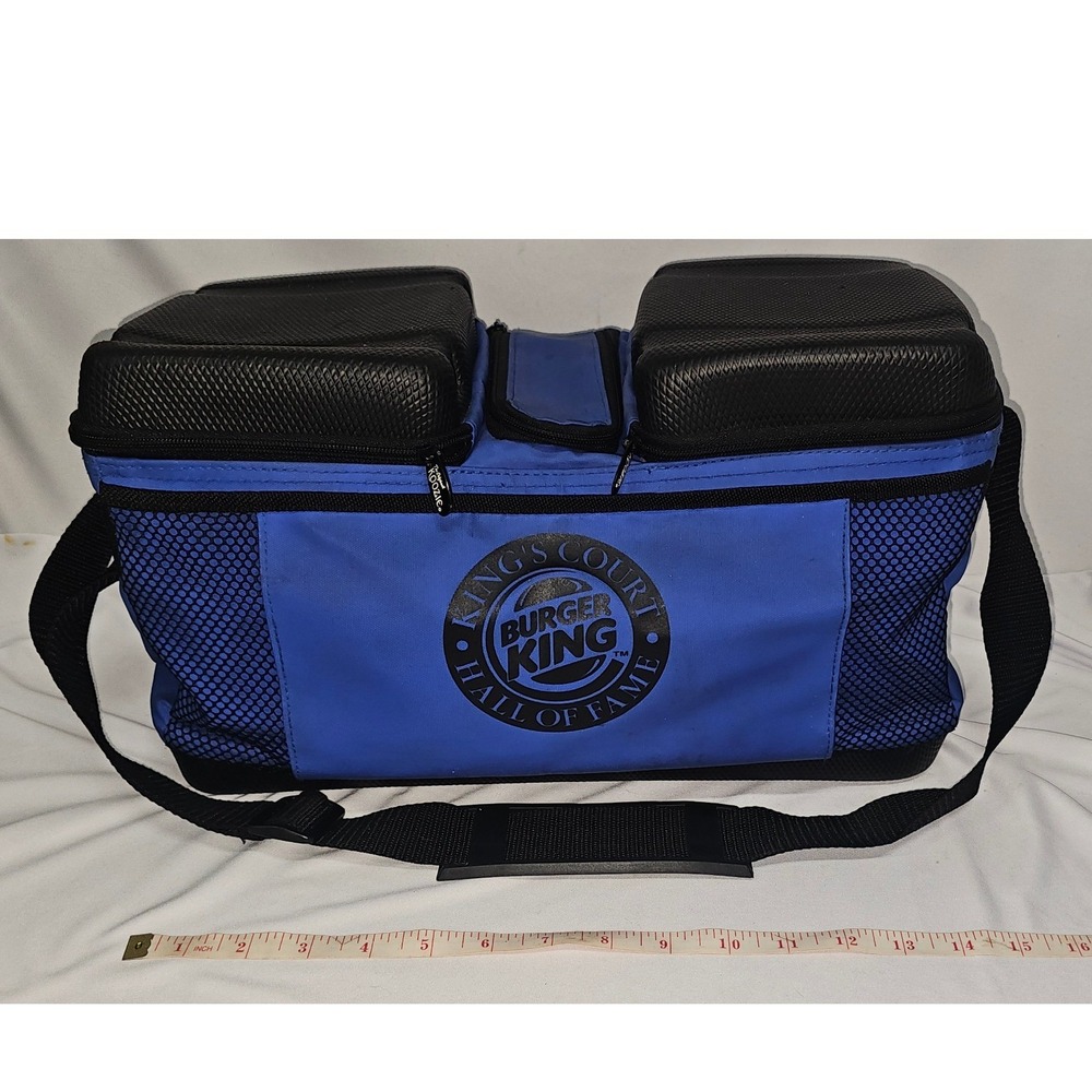 Burger King Kings Court Hall of Fame‎ Koozie Insulated Cooler Bag Blue Black